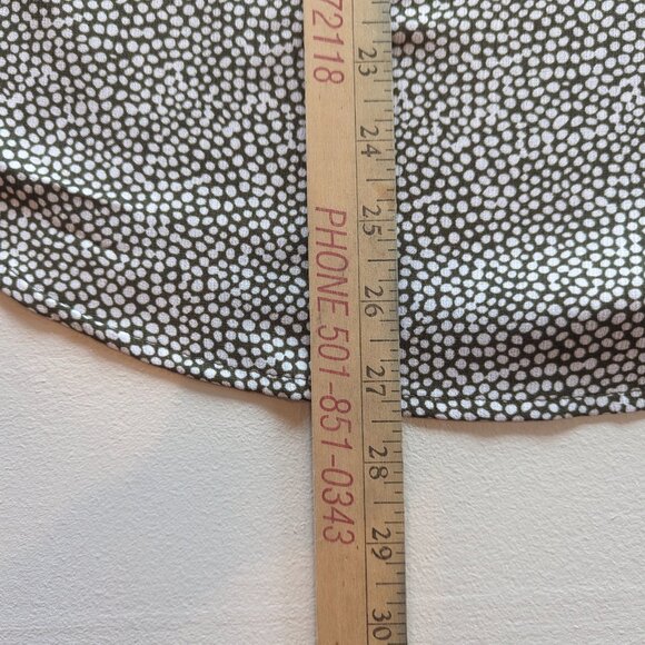 NWT Liz Claiborne Black Tunic w/ White Spots Size M - Picture 10 of 10